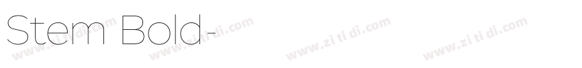 Stem Bold字体转换